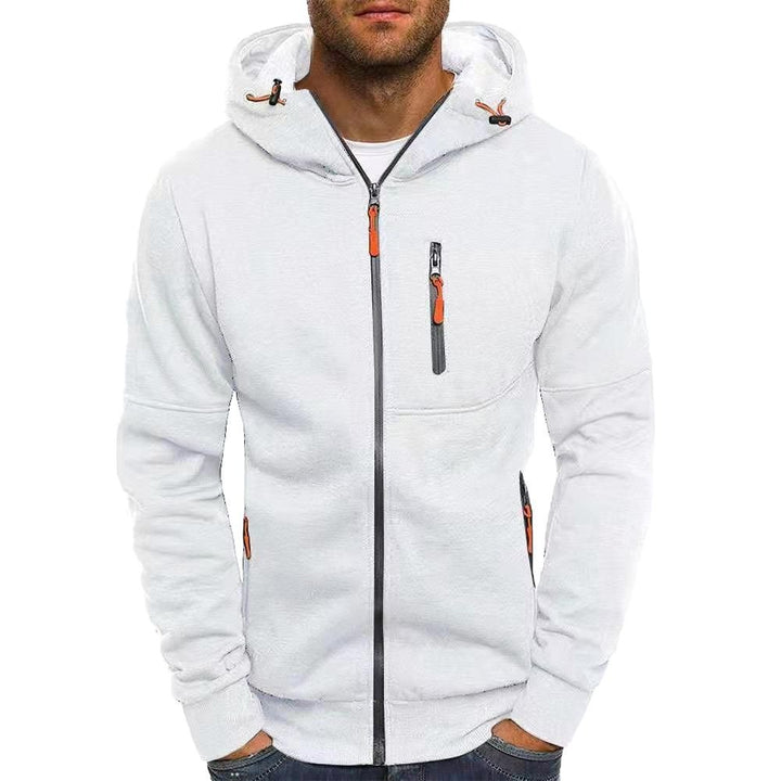 Herren Freizeitjacke mit praktischen Reißverschluss-Taschen und Kapuze Aliams