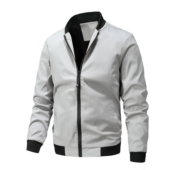 Herren stylische Übergangsjacke mit elastischen Ärmelbündchen und atmungsaktiven Materialien Aliams