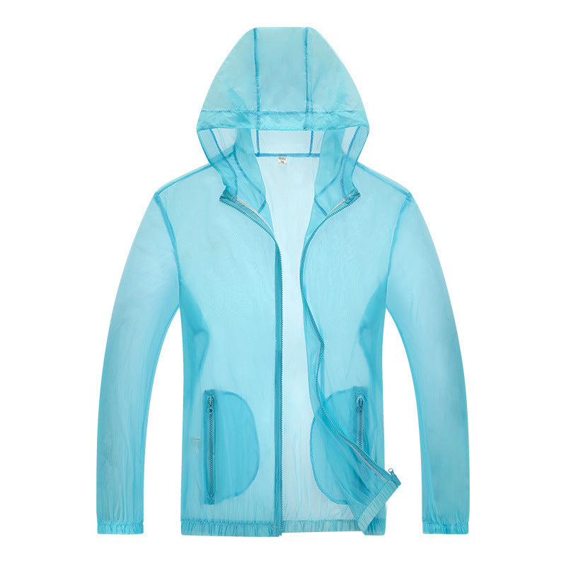 Herren ultraleichte Regenjacke mit verstellbarem Kapuzenbereich und reflektierenden Elementen Aliams