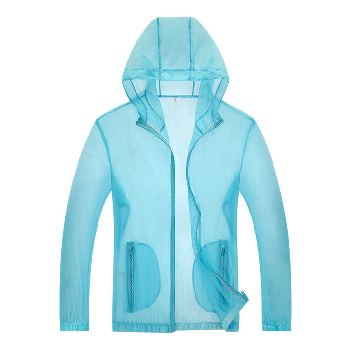 Herren ultraleichte Regenjacke mit verstellbarem Kapuzenbereich und reflektierenden Elementen Aliams