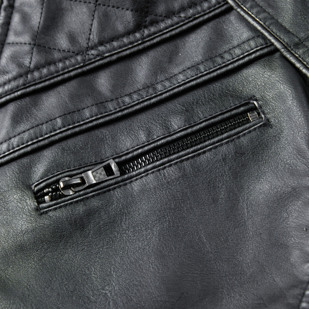 Herren Kunstlederjacke Aliams