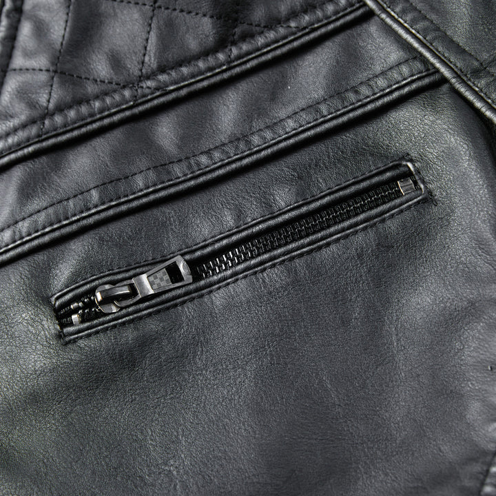 Herren Kunstlederjacke Aliams