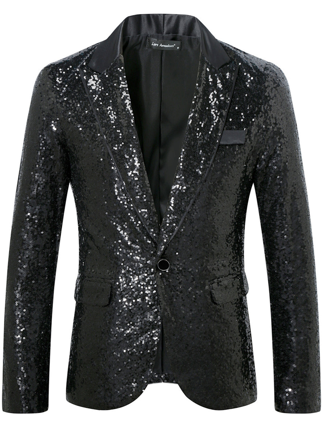 Herren Glamouröser Paillettenblazer Aliams
