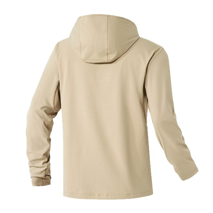 Herren Sportliches Funktionsoberteil mit hohem Kragen und Daumenlöchern Aliams