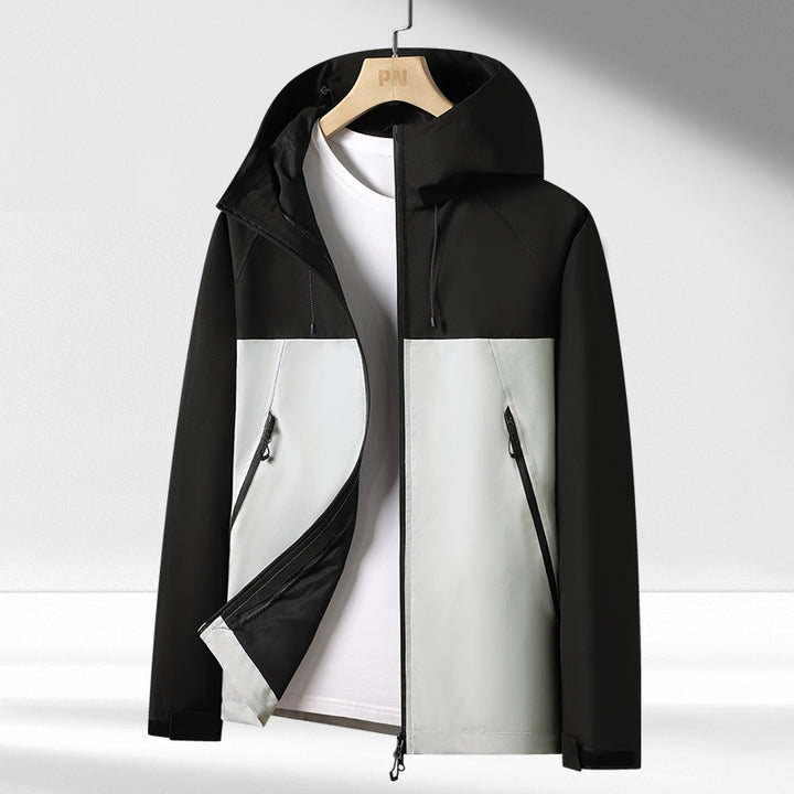 Herren Funktionsjacke mit atmungsaktiver Membran und praktischen Reißverschluss-Taschen Aliams