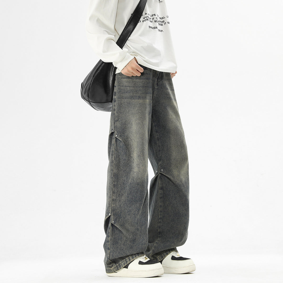 Herren baggy Jeanshose mit lässigem Schnitt und praktischen Taschen Aliams