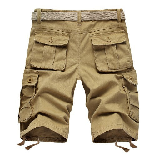 Herren Cargo-Shorts mit vielseitigen Taschen und verstellbarem Bund Aliams