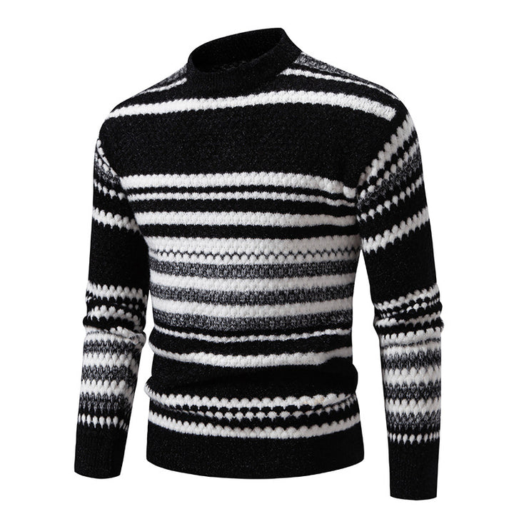 Herren Strickpullover mit strukturiertem Muster Aliams