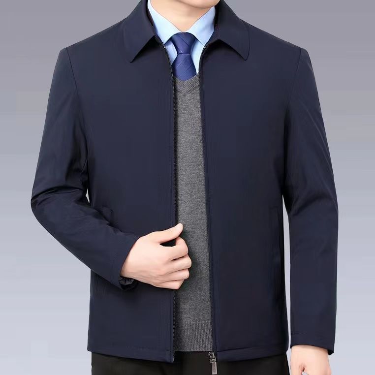 Herren temperaturregulierende Übergangsjacke mit praktischem Stehkragen Aliams