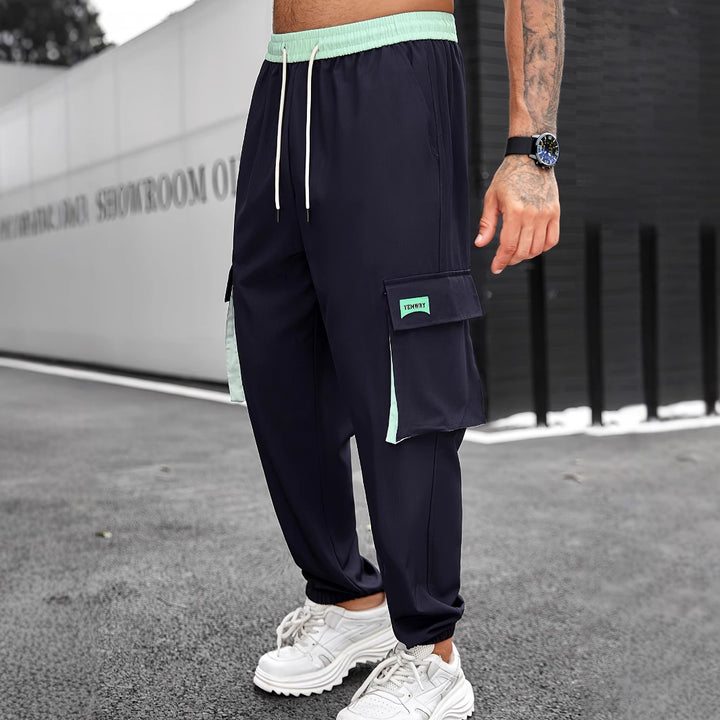 Herren Sportliche Cargo-Hose mit seitlichen Taschen Aliams