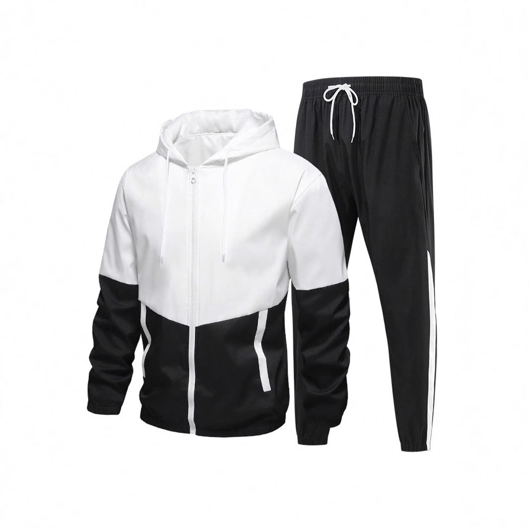 Herren Sportanzug mit atmungsaktiver Jacke und elastischen Jogginghosen Aliams