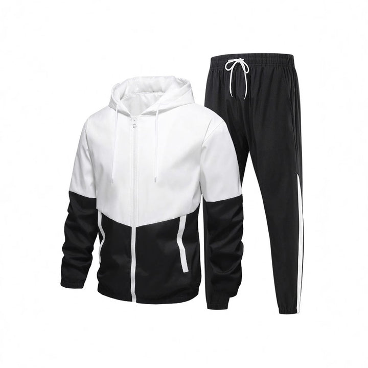 Herren Sportanzug mit atmungsaktiver Jacke und elastischen Jogginghosen Aliams