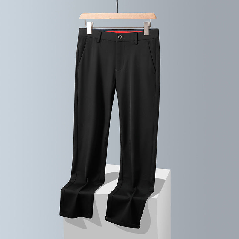 Herren stilvolle Business-Hose mit elastischem Bund und schmalem Schnitt Aliams