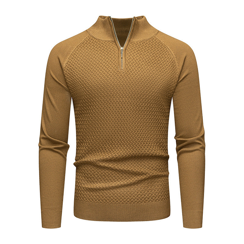 Herren Strickpullover mit Reißverschluss Aliams