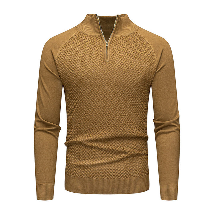 Herren Strickpullover mit Reißverschluss Aliams