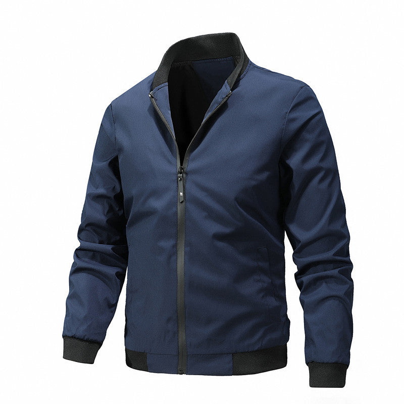 Herren stylische Übergangsjacke mit elastischen Ärmelbündchen und atmungsaktiven Materialien Aliams