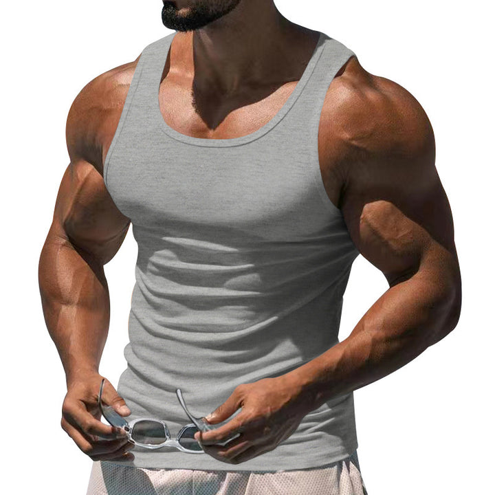 Herren Atmungsaktives Sport-Tanktop mit körperbetontem Schnitt Aliams