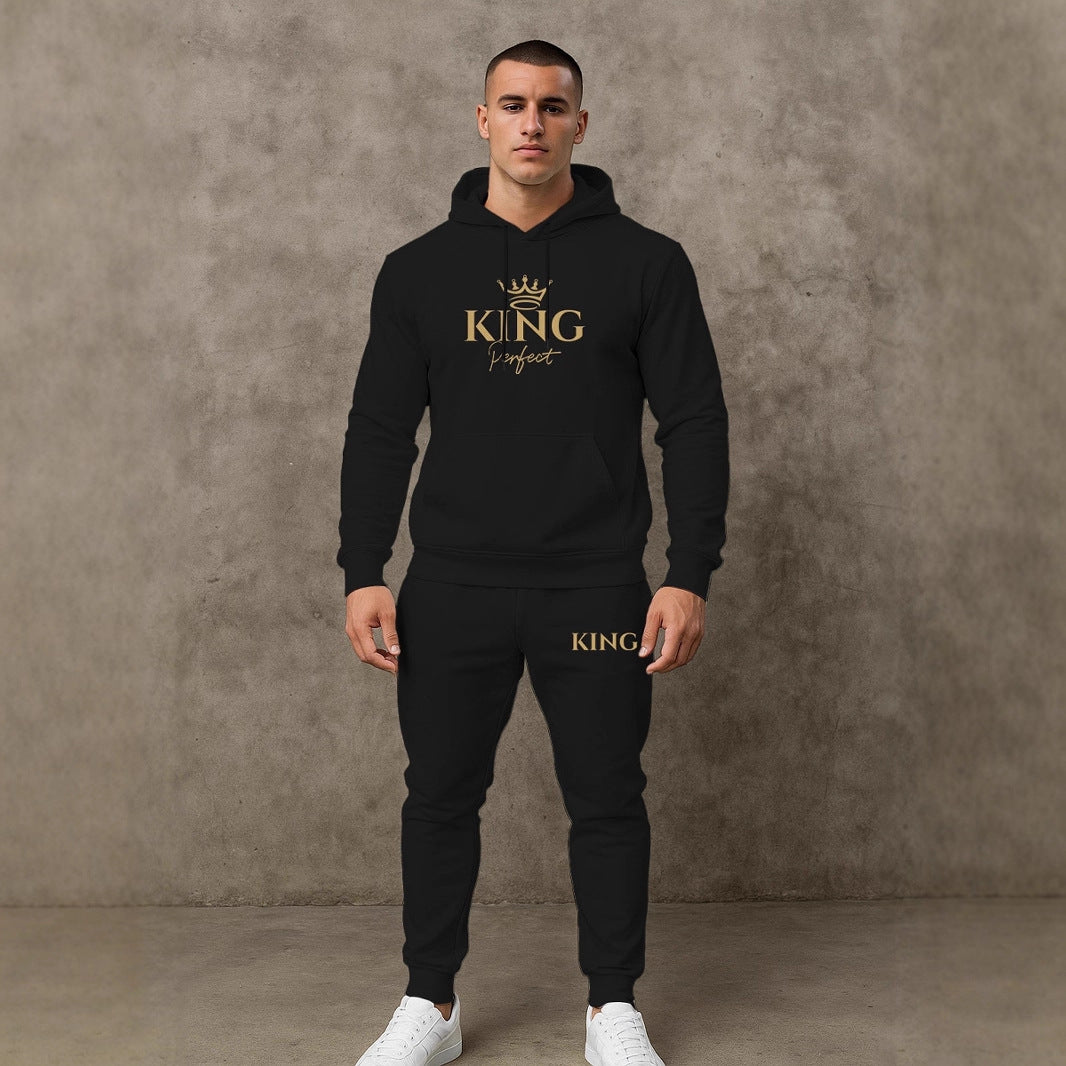 Herren Premium Kapuzenpullover und Jogginghose Set Aliams