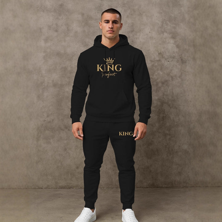 Herren Premium Kapuzenpullover und Jogginghose Set Aliams