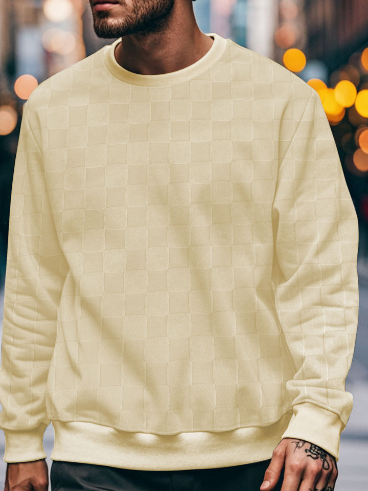 Herren Sweatshirt mit modernem Strukturdessin Aliams