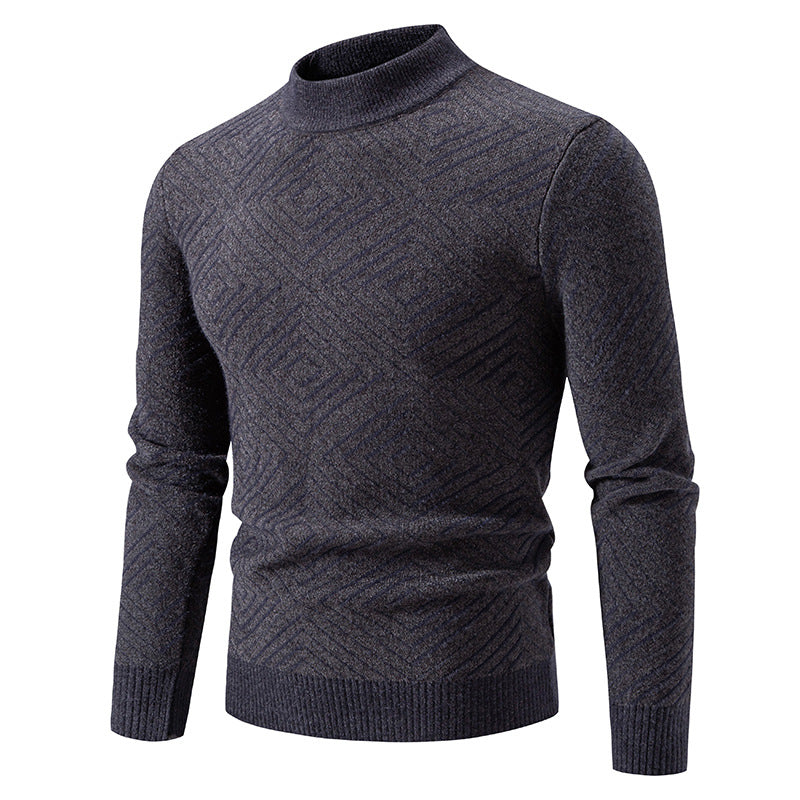 Herren eleganter Pullover mit Strukturmuster Aliams