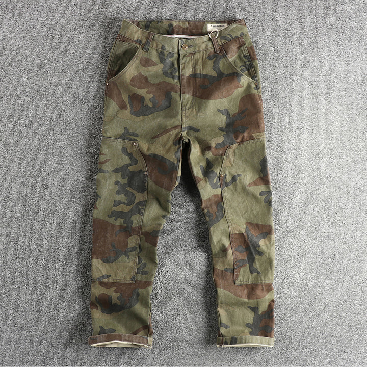 Herren Cargohose im modernen Camouflage-Design mit multifunktionalen Taschen Aliams