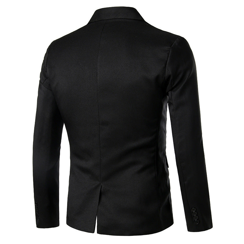 Herren Eleganter Smoking Blazer mit schwarzem Revers und modischer Passform Aliams