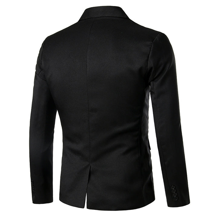 Herren Eleganter Smoking Blazer mit schwarzem Revers und modischer Passform Aliams