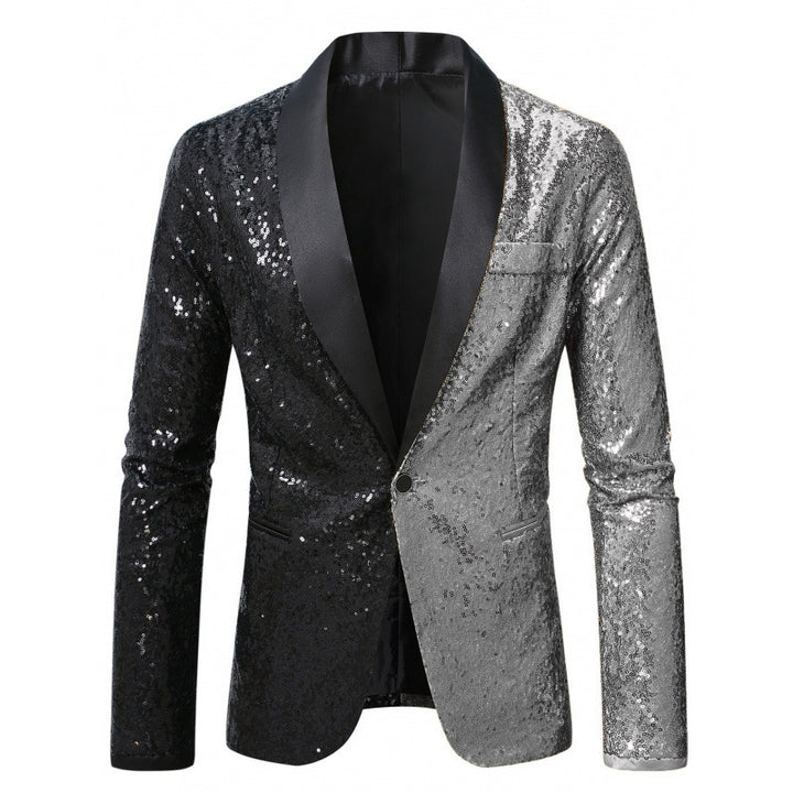 Herren Glamouröser Pailletten-Blazer Aliams 1761379511