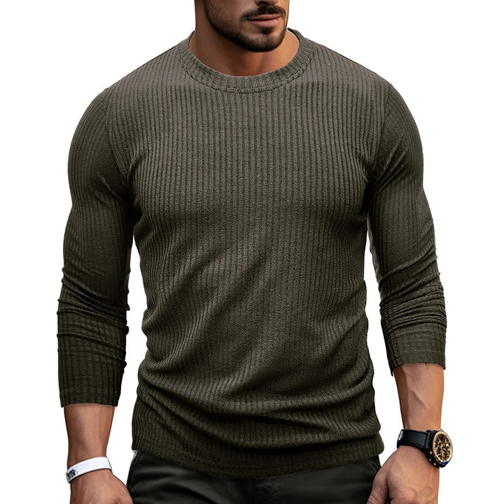 Herren elastisches Ripp-Longsleeve Aliams