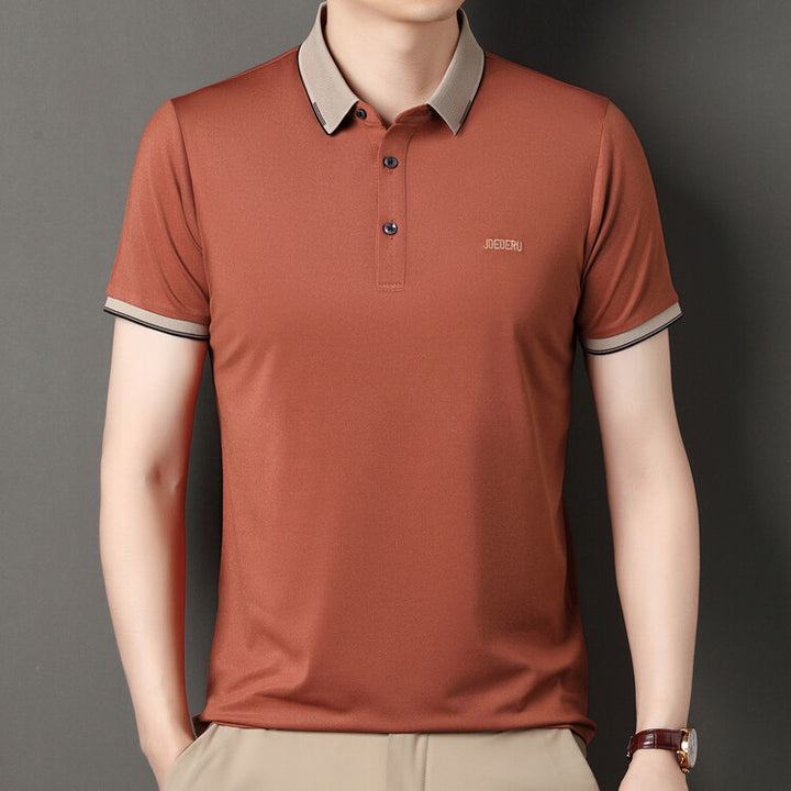 Herren sportliches Polo-Shirt mit modischem Kragen Aliams