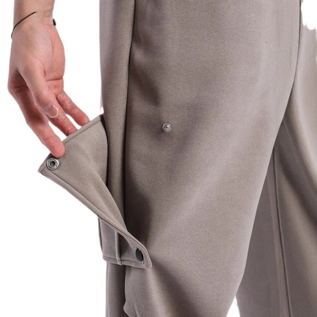 Herren Cargo-Jogginghosen mit seitlichen Taschen und elastischem Bund Aliams