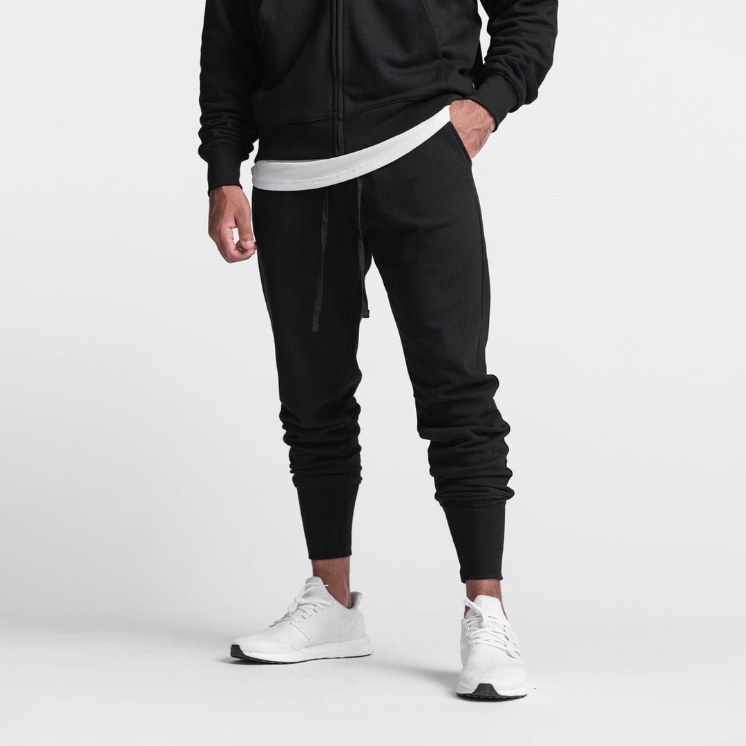 Herren bequeme Slim-Fit Sporthose mit Bündchen Aliams