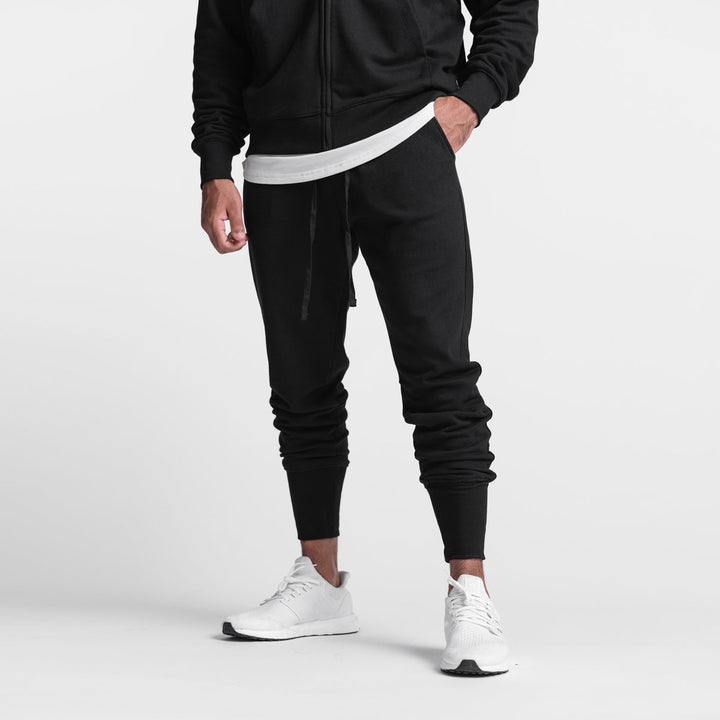 Herren bequeme Slim-Fit Sporthose mit Bündchen Aliams