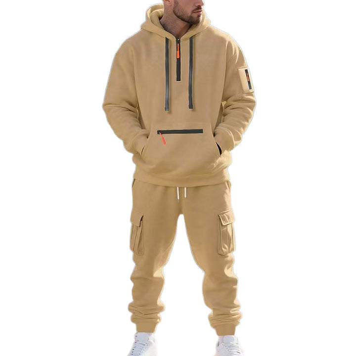 Herren stylische Freizeit-Hoodie und Jogginghose Set Aliams