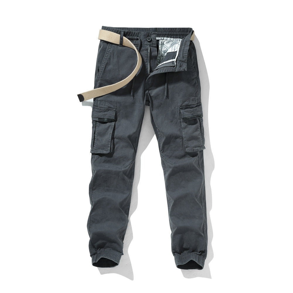 Herren Cargo-Hose mit elastischem Bund und praktischen Reißverschlusstaschen Aliams