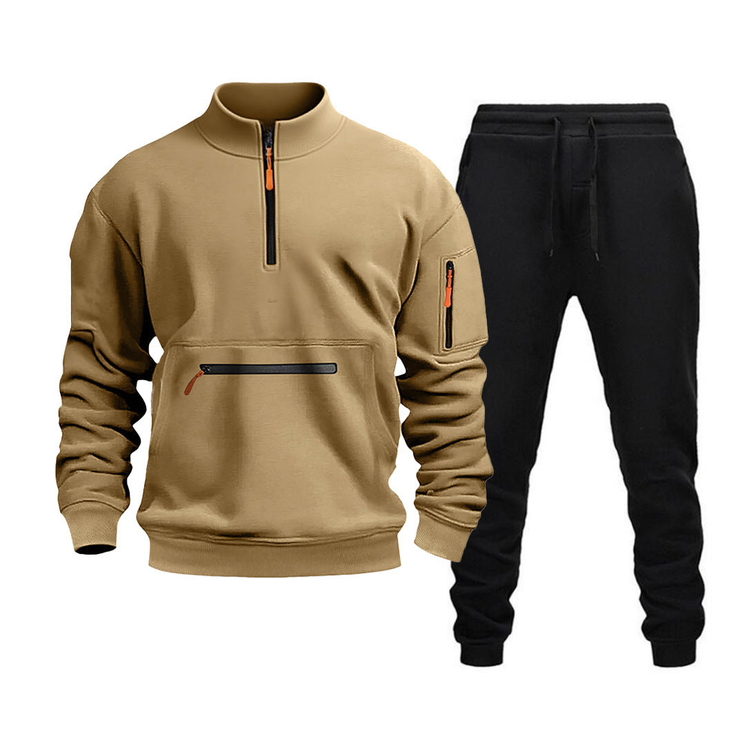 Herren Sportliches Sweatshirt und Jogginghose Set Aliams