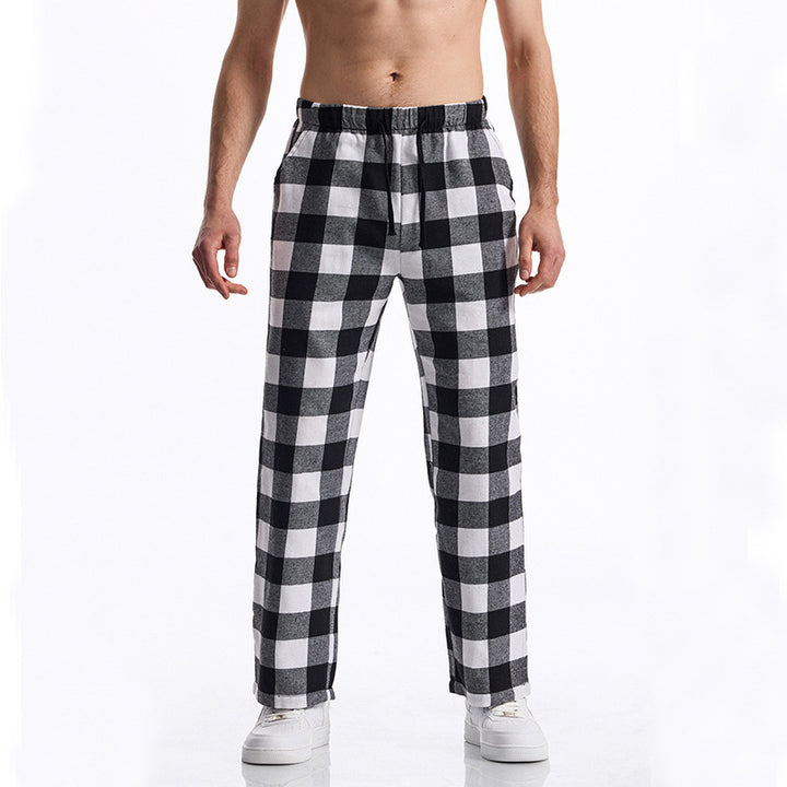 Herren komfortable Karohose Aliams