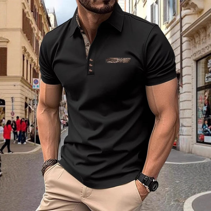 Herren Poloshirt mit modischen Akzenten Aliams