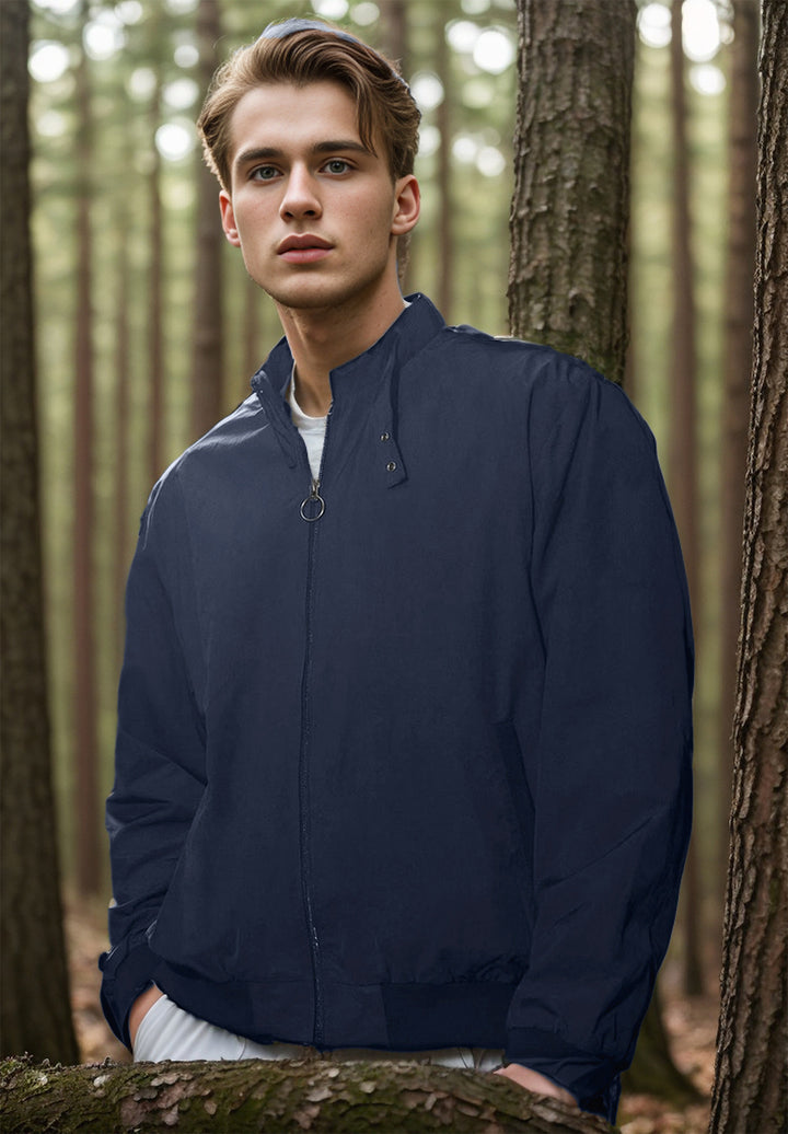 Herren vielseitige Übergangsjacke mit praktischen Taschen und modernem Stehkragen Aliams