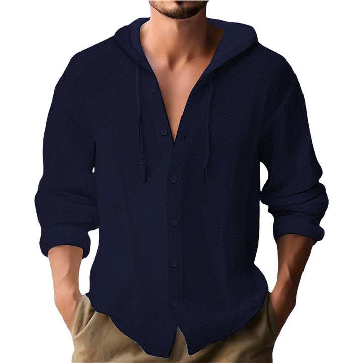 Herren Kapuzenbluse mit strukturiertem Design Aliams