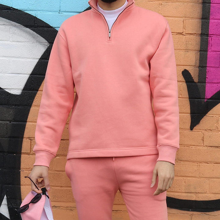 Herren sportliches Sweat-Set mit Stehkragen Aliams