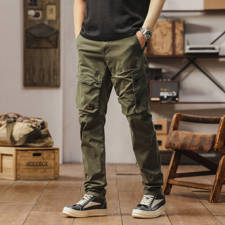 Herren robuste Cargo-Hose mit multifunktionalen Taschen Aliams