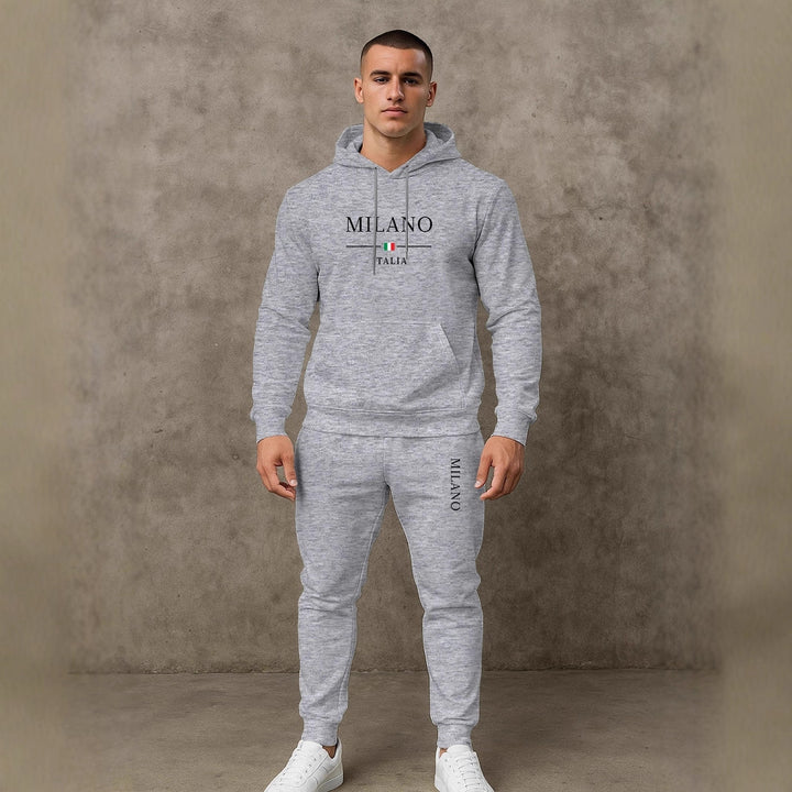 Herren Sportlicher Hoodie und Jogginghose Set Aliams