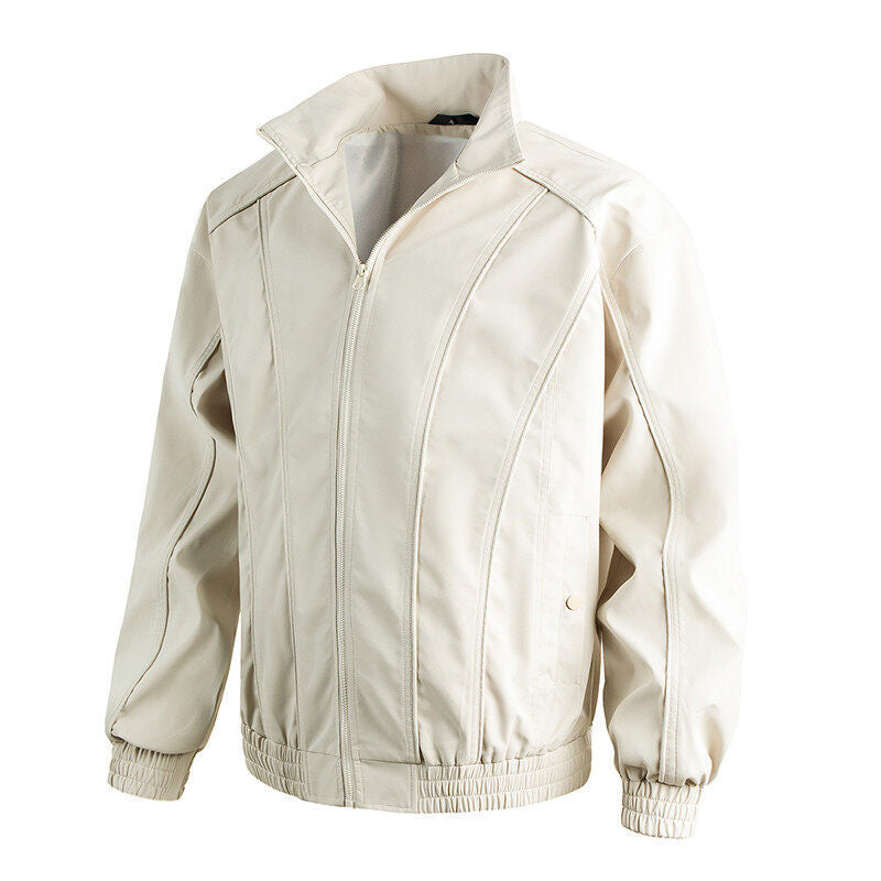 Herren Freizeitjacke mit hochschließendem Kragen und elastischem Bund Aliams