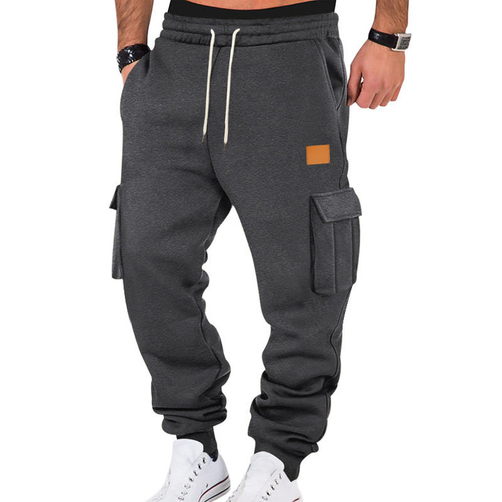 Herren Cargo-Jogginghose mit praktischen Taschen und elastischem Bund Aliams