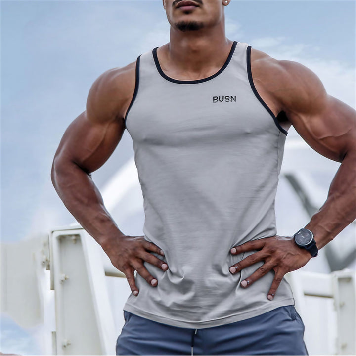 Herren Sport Tanktop mit atmungsaktiven Einsätzen und anschmiegsamem Schnitt Aliams