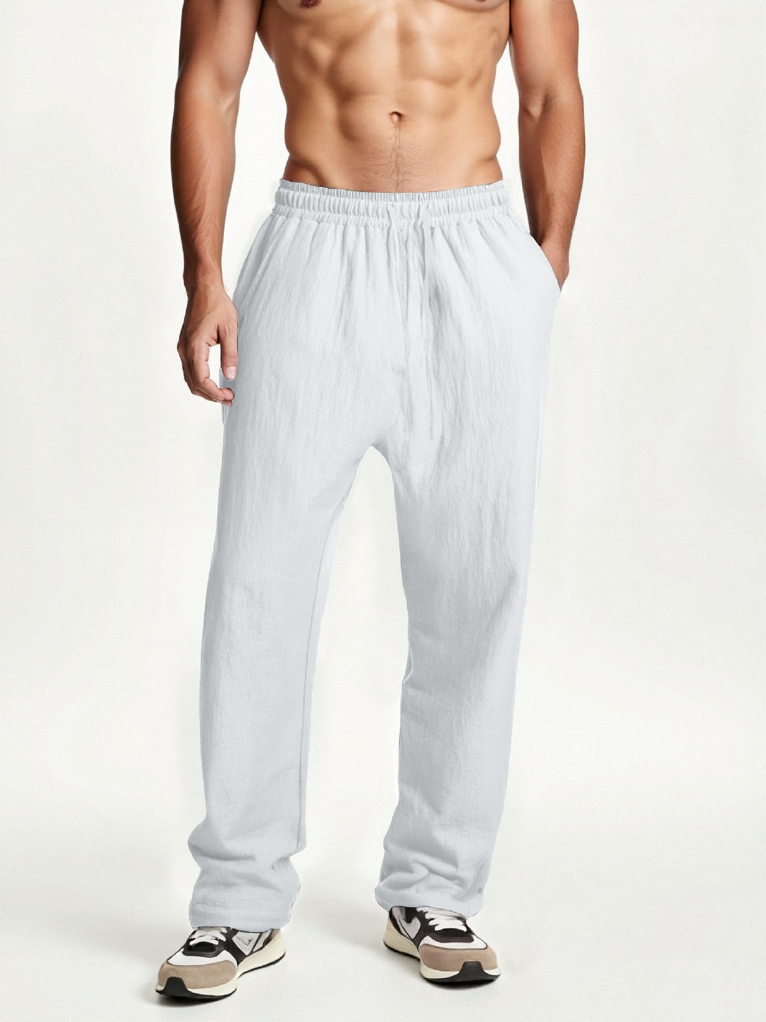 Herren elastische Freizeithose mit komfortablem Bund Aliams