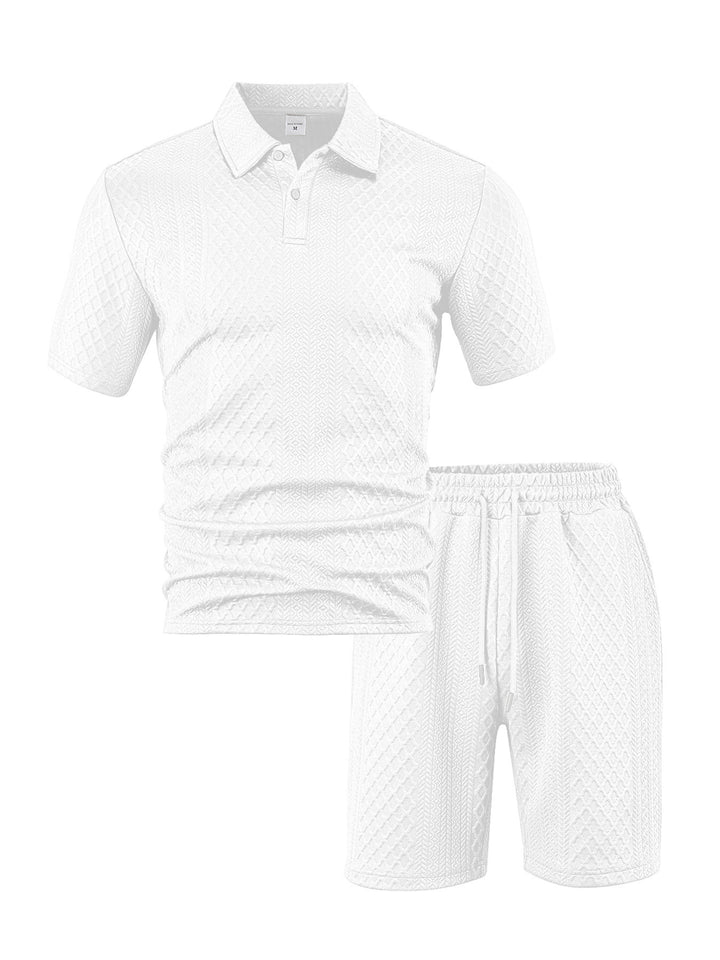 Herren Sportliches Poloshirt mit Shorts Aliams