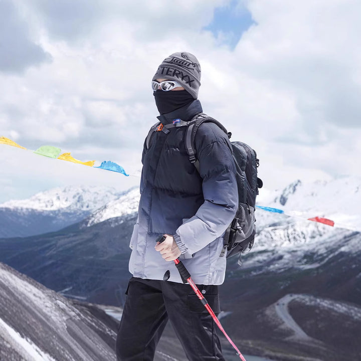 Herren Isolierte Outdoor-Steppjacke mit hohem Kragen und praktischem Reißverschluss Aliams
